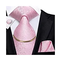 business black luxury plaid cravate pour homme cravate en soie chaîne mouchoir boutons de manchette set design cadeau de mariage pour homme (couleur : 3-pack, taille : 1pcs) (taille unique)