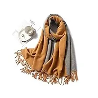 femmes écharpe mode hiver cachemire écharpes dame châles enveloppes épais chaud doux bandana femme foulard couverture