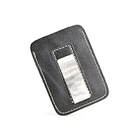 tjlss sac à cartes en métal pince à billets court certificat de conduite couverture de carte sac à main carte sac (color : argento, size : as shown)