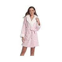 serviette robe femmes peignoirs printemps chaud chemise de nuit laine femmes peignoirs à capuche chemise de nuit rose chemise de nuit femmes robe good