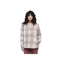 w project lined flannel, women - black diamond, farbe-bd:9546-pale mauve-off white plaid, groesse-bd:s
