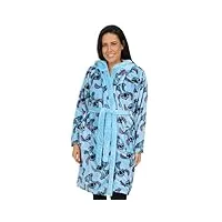 lilo and stitch robe de chambre en polaire à capuche pour femme bleu, bleu, 16-18
