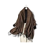 magill Écharpe imprimée pour femme - foulards chauds d'hiver - châles en tricot épais - couverture (couleur : b, taille : taille unique) (c taille unique)