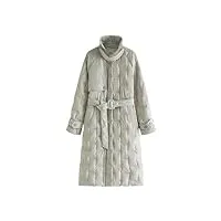 mnjyihy femmes coupe-vent style patchwork plaid doudoune bureau longs manteaux en duvet de canard blanc white m