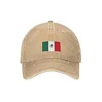 casquette de baseball snapback chapeau de soleil drapeau mexcien mexique t-shirt couette autocollant casquette chapeau de cowboy chapeau de golf homme hommes vêtements de golf femme