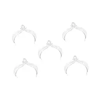 minkissy 5 pièces couronne de perles de strass couvre-chef exquis bandeaux pour filles parure de coiffure couvre-chef de bal bandeaux dames accessoires aux femmes cheveu abdos