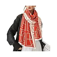 femmes hiver imprimer châle Écharpe wrap couverture Épaisse femme (couleur: a, taille: taille unique) (a taille unique)