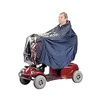gerrit poncho de pluie multifonctionnel imperméable universel, couverture de cape pour scooter de mobilité, pour fauteuil roulant, 4 mobilités, vieux scooter