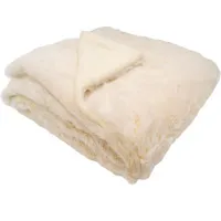 couverture microdoux snow crème (75 x 100 cm)