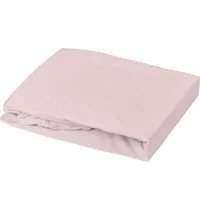 drap housse en coton rose poudre (40 x 80 cm)