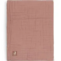 couverture en coton froissé rosewood (75 x 100 cm)
