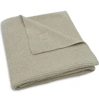 couverture en tricot basic knit olive green (75 x 100 cm)