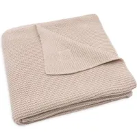 couverture en tricot basic knit wild rose (75 x 100 cm)