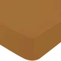 drap housse en jersey caramel (40 x 80 cm)
