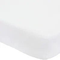 drap housse en coton blanc (40 x 80 cm)