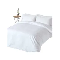 homescapes parure de lit blanc 100% coton egyptien 1000 fils 150 x 200 cm bl1191e