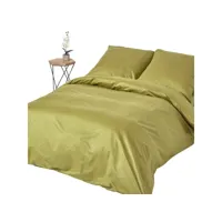 homescapes parure de lit vert olive 100% coton egyptien 1000 fils 240 x 220 cm bl1590c