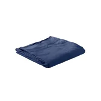 drap plat 100% lin lavé couleur bleu cobalt,taille 240 x 300 cm pd10983-bleu-c-240