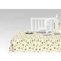 nappe avec impression numérique, 100% made in italy nappe antidérapante pour salle à manger, lavable et antitache, modèle de noël - robertson, cm 140x140 8052773251242