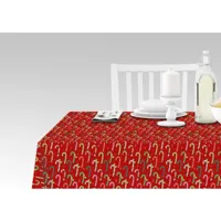 nappe avec impression numérique, 100% made in italy nappe antidérapante pour salle à manger, lavable et antitache, modèle natale - rivello, cm 140x240 8052773241083
