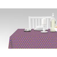 nappe avec impression numérique, 100% made in italy nappe antidérapante pour salle à manger, lavable et antitache, modèle ribordone, 140x140 cm 8052773203906