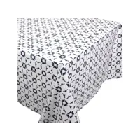 nappe rectangle 160x250 cm coton enduction acrylique belem blanc