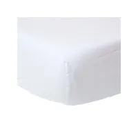 homescapes drap-housse en lin lavé blanc - 180 x 200 cm bl1529d