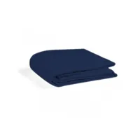 drap plat bleu marine 100% coton 180x290