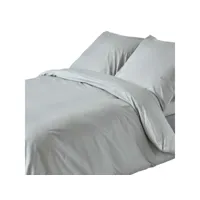 homescapes parure de lit gris argenté 100% coton egyptien 200 fils 150 x 200 cm bl1297e