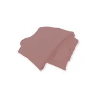 jeté de lit matelassé en microfibre lavée 240x260 cm eve rose, par soleil d'ocre