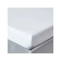 homescapes drap-housse uni 140 x 190 cm 100 % coton égyptien 200 fils coloris blanc bl1118b