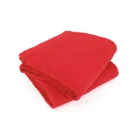 lot de 2 draps de bain 90x150 cm alpha rouge