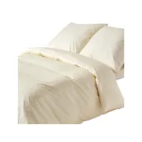 homescapes parure de lit crème 100% coton egyptien 200 fils 150 x 200 cm bl1131e