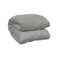 elegant couverture lestée - couverture pondérée gris 140x200 cm 6 kg tissu unique