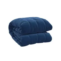 elegant couverture lestée - couverture pondérée bleu 137x200 cm 6 kg tissu unique