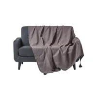 homescapes jeté de lit ou de canapé - rajput - gris - 255 x 360 cm sf1774c