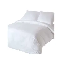 homescapes parure de lit blanc 100% coton bio 400 fils 240 x 220 cm bl1325g