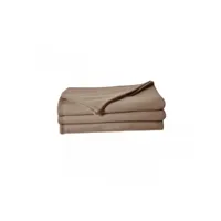 couverture polaire taupe poleco 100% polyester 320g 240x220 pm000031