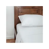 homescapes drap plat blanc en flanelle 180 g/m² - 250 x 275 cm bl1362c