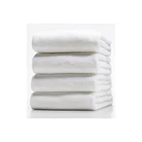 lot de 4 serviettes en uni 50x90cm - blanc dimensions - 50x90 4serv_blan50/90