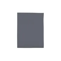 drap plat percale gris ardoise 240x310 cm