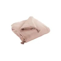 couvre-lit double gaze de coton rose 150x150 cm