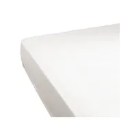 drap housse 180 x 200 x 30 cm double gaze de coton blanc - pepa 4