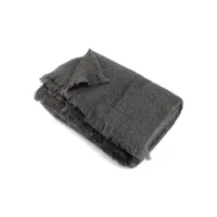 couverture 180x220 cm laine mohair thesee gris acier
