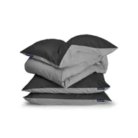parure de lit  - sleepwise soft wonder-edition - 155x200 cm - gris foncé bed1-dkltgrey155