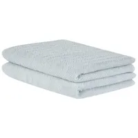 lot de 2 serviettes de bain en coton vert menthe mitiaro 356005