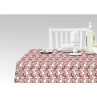 nappe avec impression numérique, 100% made in italy nappe antidérapante pour salle à manger, lavable et antitache, modèle de noël - riparbella, cm 140x180 8052773246378