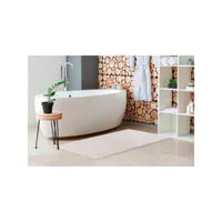 tapis de bain doux shaggy antidérapant heaven blanc 50x90 6899