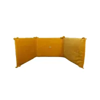 tour de lit velours 40x180 cm coton bio amber 4190-amber