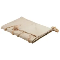 couvre-lit en coton 130 x 180 cm beige morbi 327549